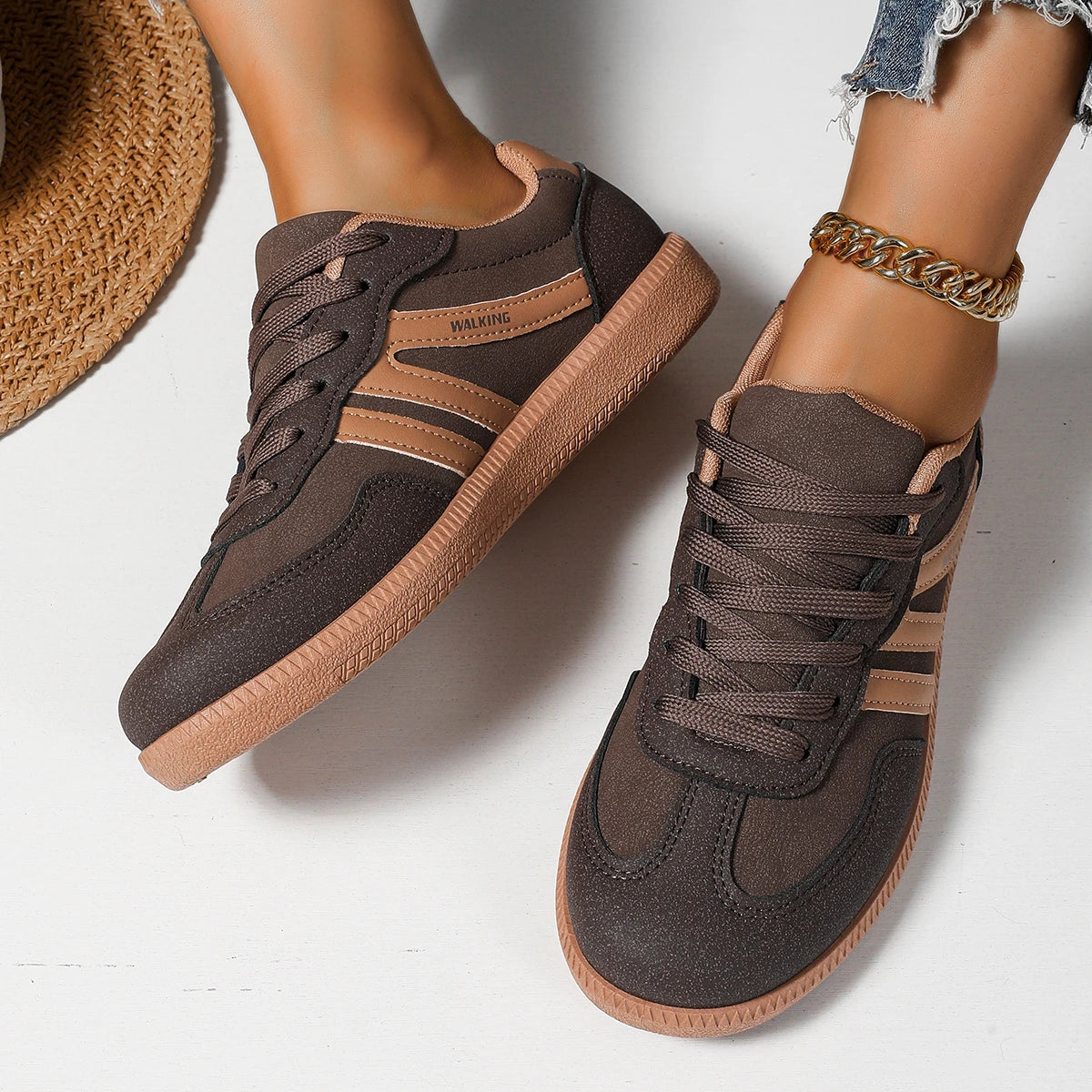 Women Sneakers 2025 Spring New Luxury Flat Loafers Comfortable Slip on Soft Female Sneakers Lightweight Outdoor Shoes for Women