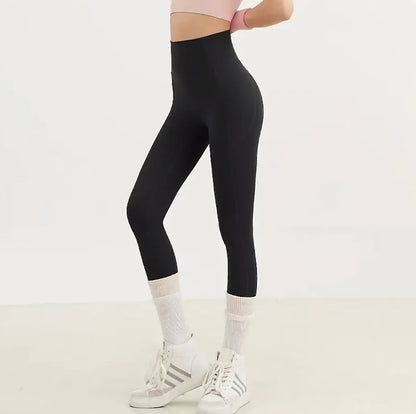 Women's Workout Leggings with Pockets, High Waist Yoga Pants for Running & Cycling, Tummy Control Fitness Tights