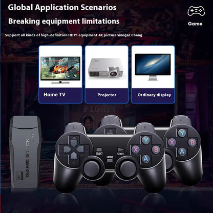 Wireless Video Game Stick 2.4G Dual  Joystick Console Gaming Stick 4K 20000+ Gaming Retro Gaming Thanksgiving Gift