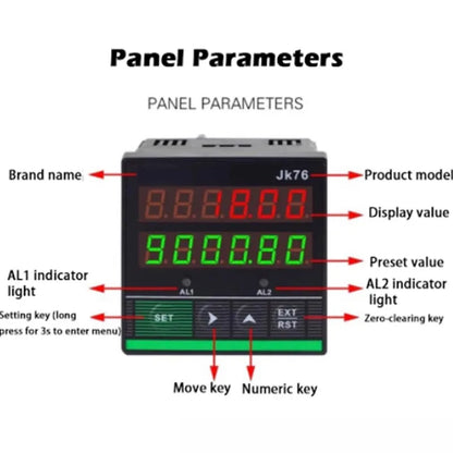 Electronic Digital Meter Electronic Encoder Digital Length Counter Meter Wheel Roll Length Measuring Meter Testing Equipment