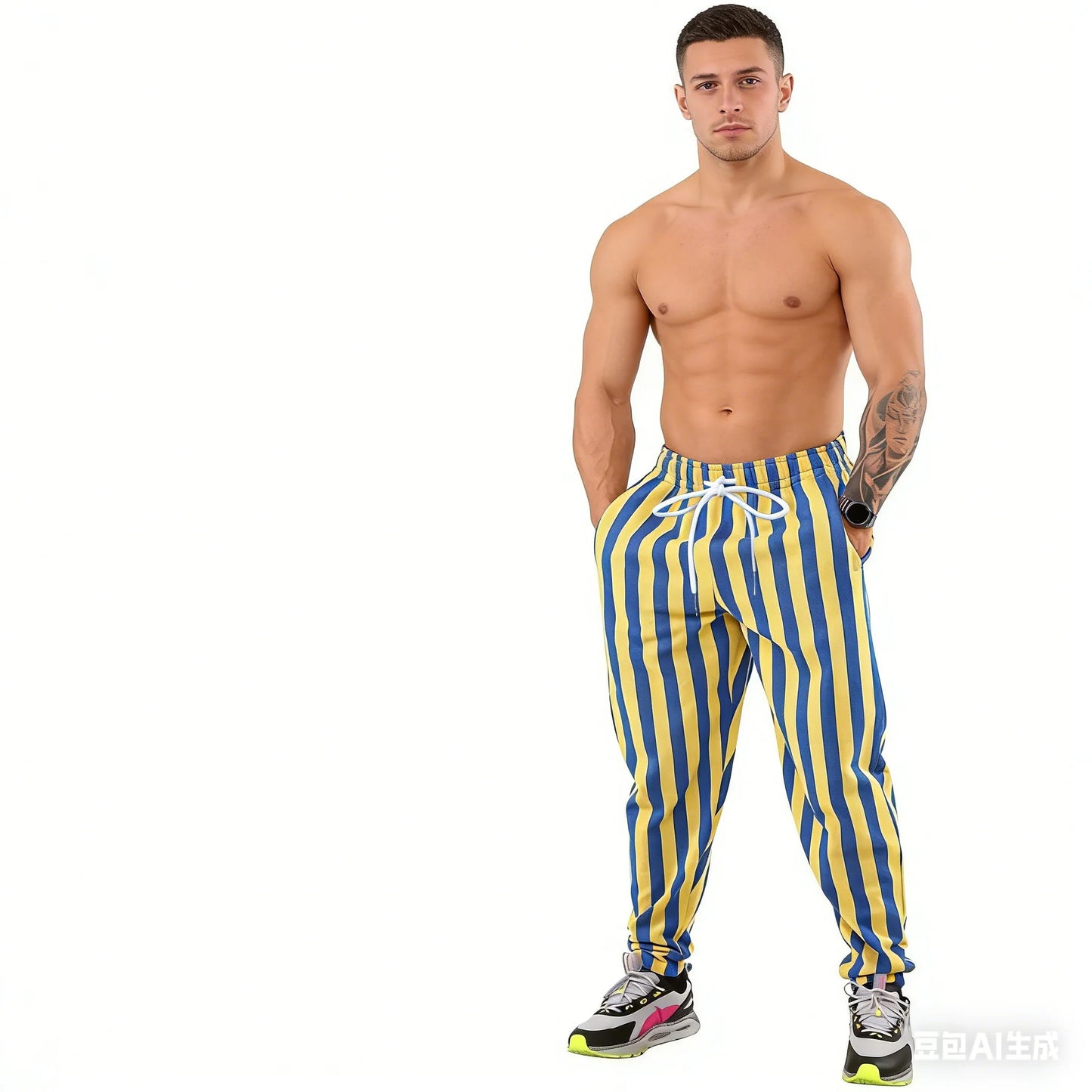 2026 Year New 3D Printed Mesh Breathable Fashionable European and American Style Adult and Children's Casual Sports Pants