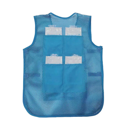 Cooling Cycling Vest with 8 Ice Packs,Summer Thin Mesh Vest Jacket,  Outdoor Ice Cooling Vest, Heatstroke Prevention Safety Vest
