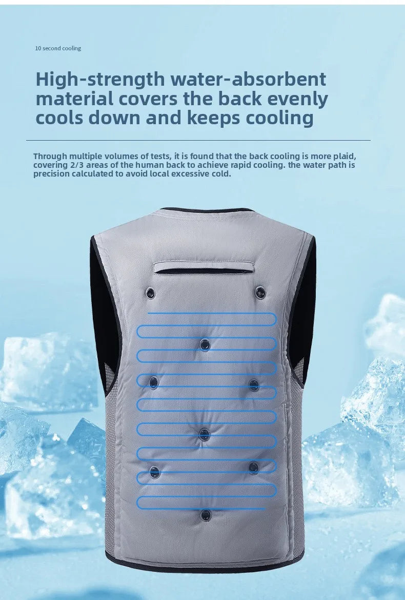 Premium Cooling Jacket with Custom Logo AirConditioned Vest for Couples Ideal Outdoor Workwear & Protection Gear
