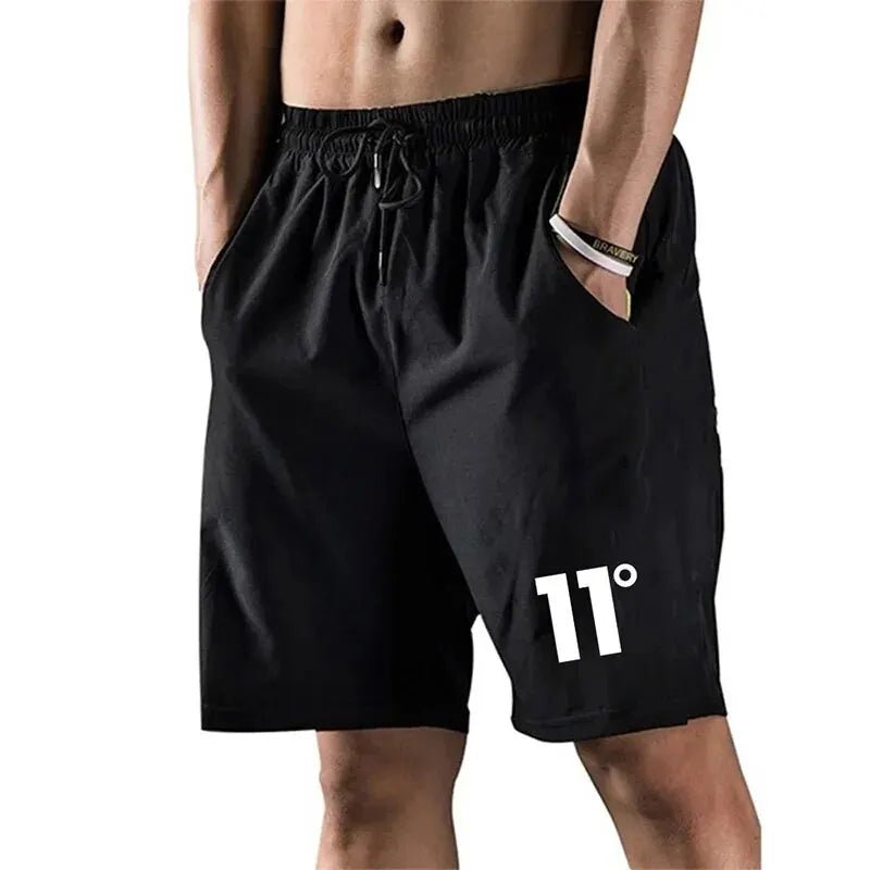11 Printing Summer New Men's Shorts Casual Elastic Drawstring Loose Shorts Joggers Outdoor Fitness Breathable Sports Short Pants