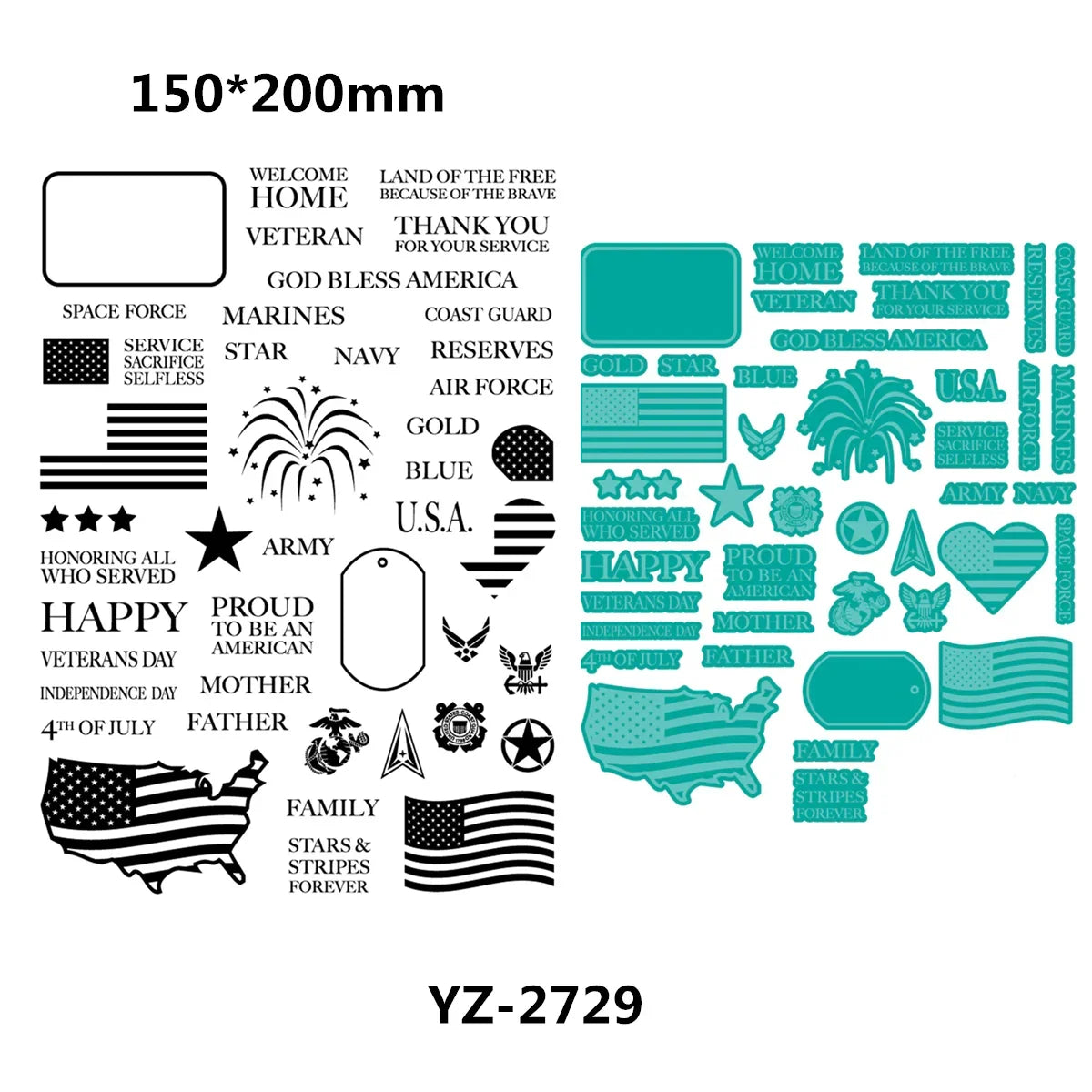 Just Married Celebrae You Father's Day Patriotic Heroes Cutting Dies Clear Stamps Scrapbooking New 2025 Frame Card Craft