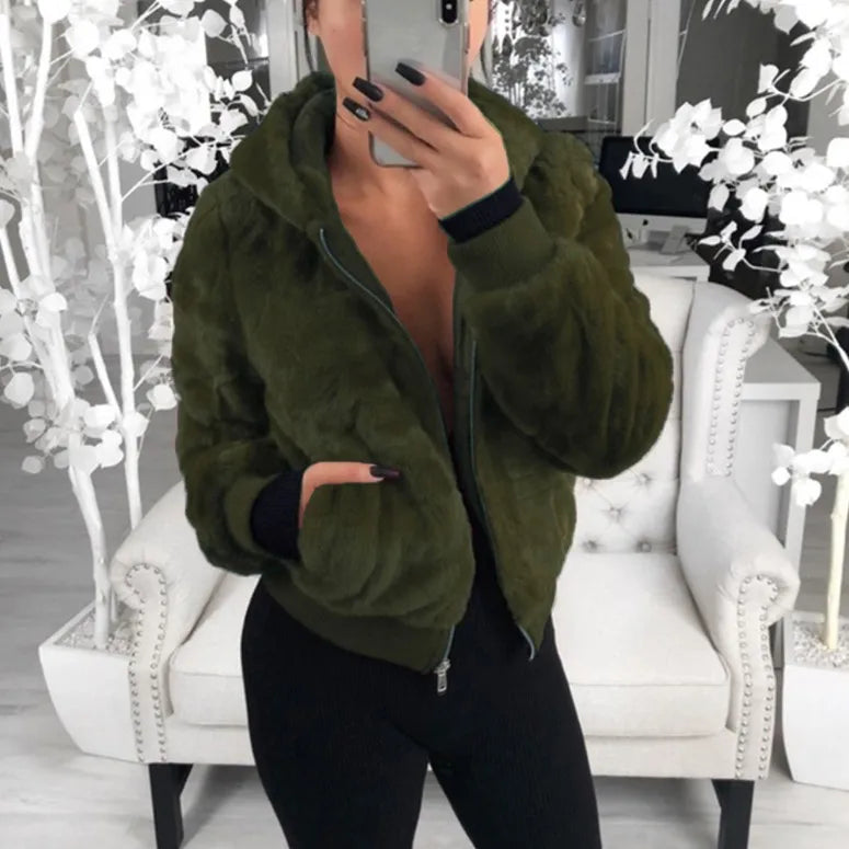 Casual Solid Long Sleeve Women's Hoodie