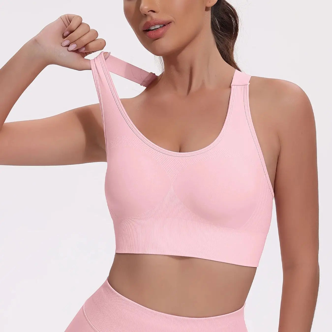 Adjustable Strap Shockproof Yoga Bra