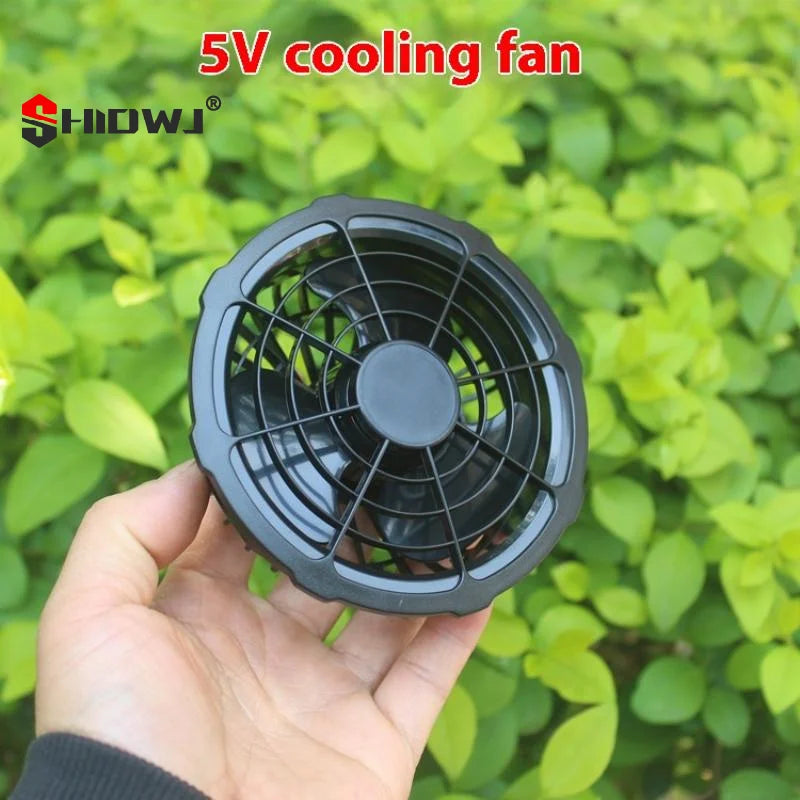 Individual 5V Air Condition Jacket Cooling Fan for Outdoor Work Wearable