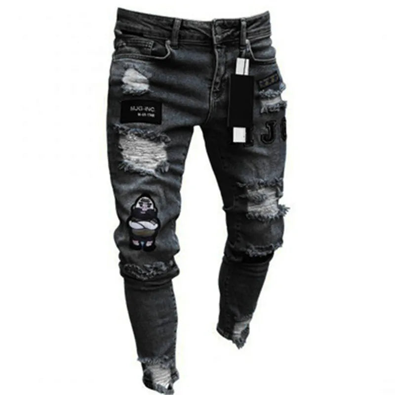Stretch Slim Baggy Jeans