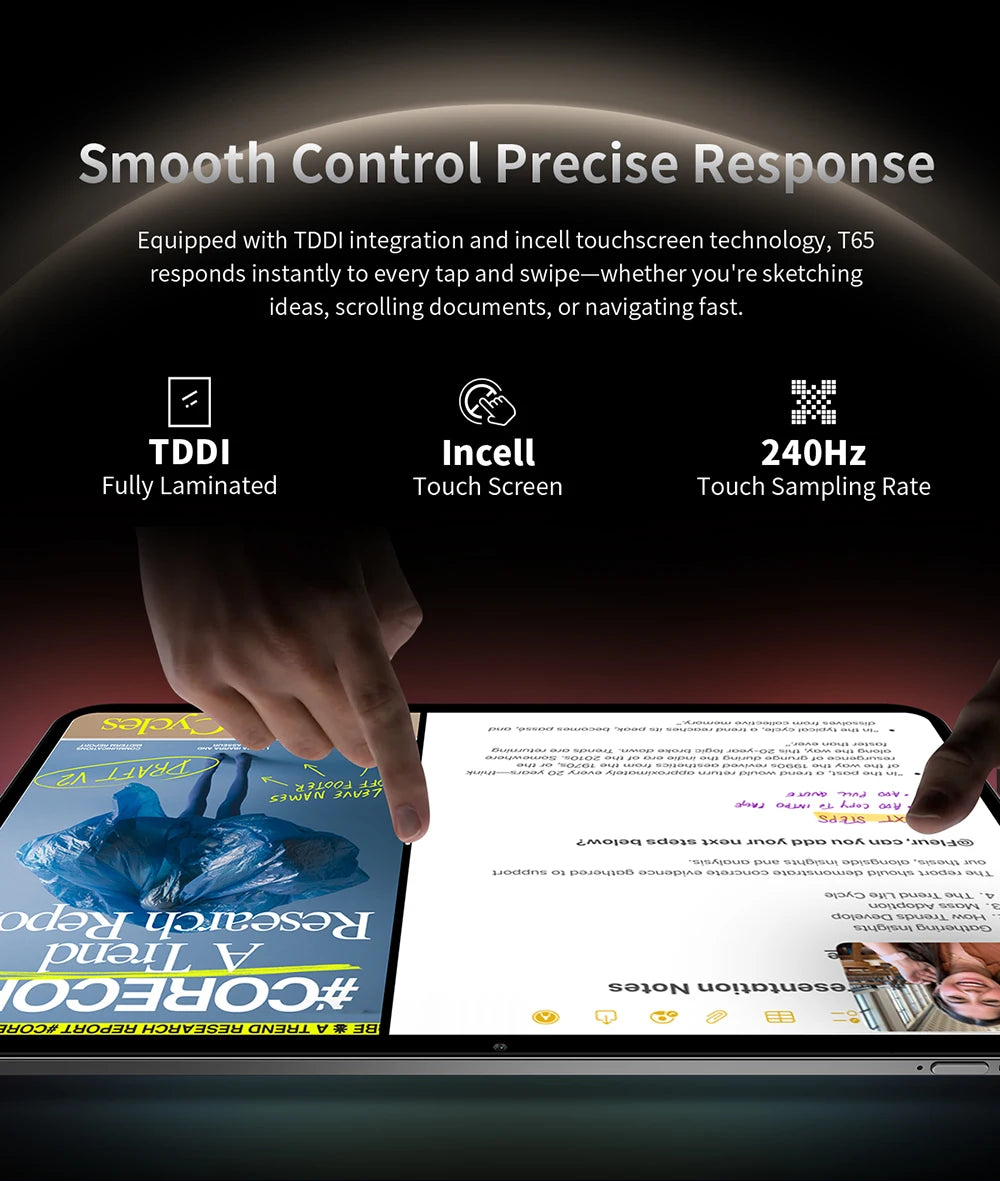 Teclast T65 13.4-inch 2K 120Hz Android 16 Tablets 128GB/ 256GB ROM Unisoc T7280 Octa-core 8000mAh Battery 4G Dual SIM Tablets