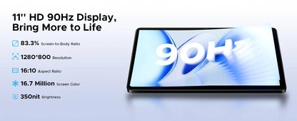【Brand+】Doogee Tab G6 Tablet Pc 11 Inch Android 15 30Gb Ram(6+24) 256Gb Rom 8000Mah Battery Dual Speakers Support Widevine
