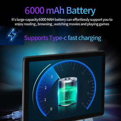 New Android 10.1 Inch Tablet Pc Octa Core 4GB RAM 64GB ROM WiFi Bluetooth Dual SIM 3G Phone Call Tablets 6000mAh Android 13.0
