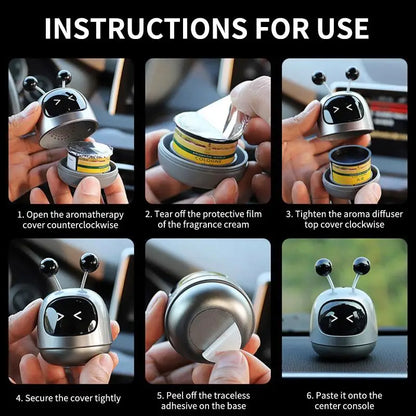 Car Air Freshener Auto Creative Anime Shaking Robot Air Vent Decoration Center Console Outlet Aromatherapy Automotive Interior