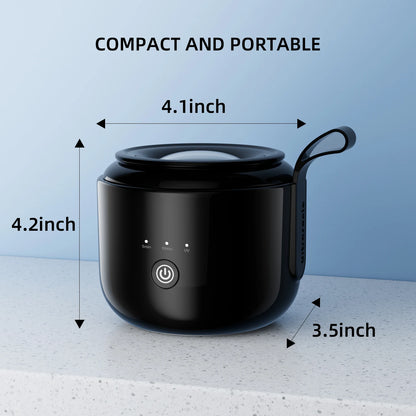 KUNPHY Dental Pod Ultrasonic Retainer Cleaner Machine 200ML with UV 3 Modes for Aligner Nightguard Mouth Guard Oral Dental Care