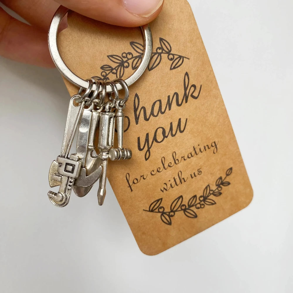 10 Sets Bulk Father's Day Keychains Gifts for Dad Grandpa Men’s Church Events Group Gifting
