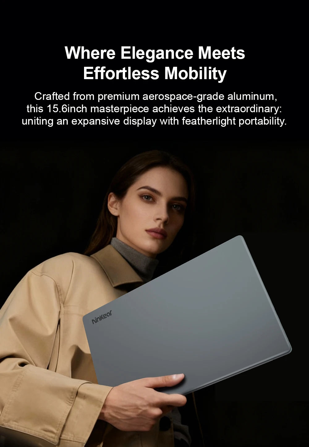 Ninkear A15 Plus 2026 Gaming Laptop Computers AMD Ryzen™ 7 5825U 4.5Ghz 15.6' FHD IPS 16GB DDR4 + 1TB SSD Backlit Keyboard FP Unlock