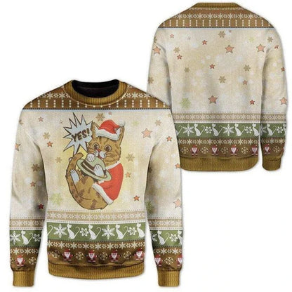 Ugly Christmas Sweater Women Men 3d Print Autumn Winter Pullover Cartoon Pattern Men Clothing New Casual Daily Wear Sweatshirts