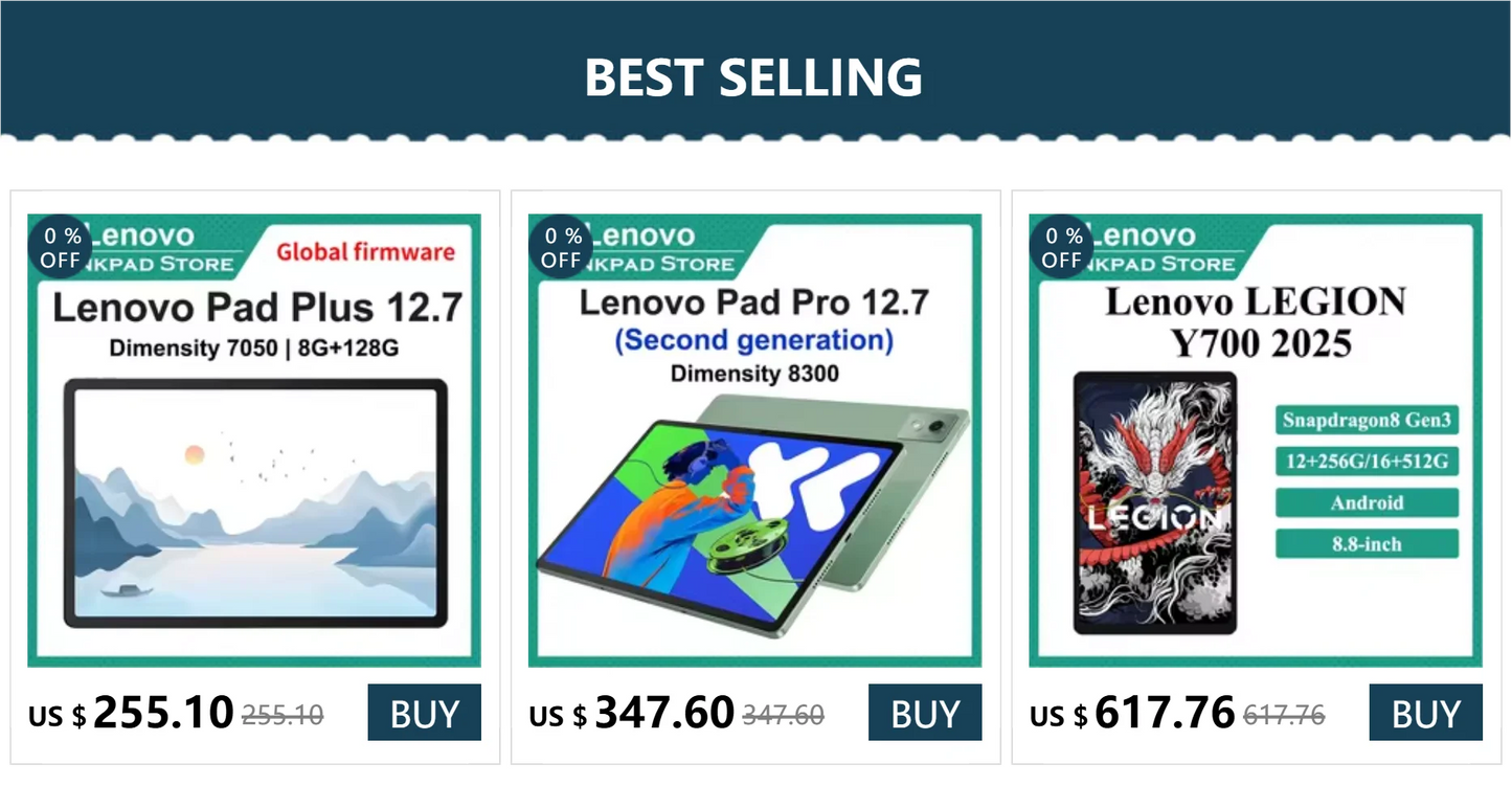 New Lenovo Xiaoxin Pad Pro 12.7 2025 Tablet Dimensity 8300 2.9k Resolution 144Hz Refresh Rate WIFI 10200mAh WIFI