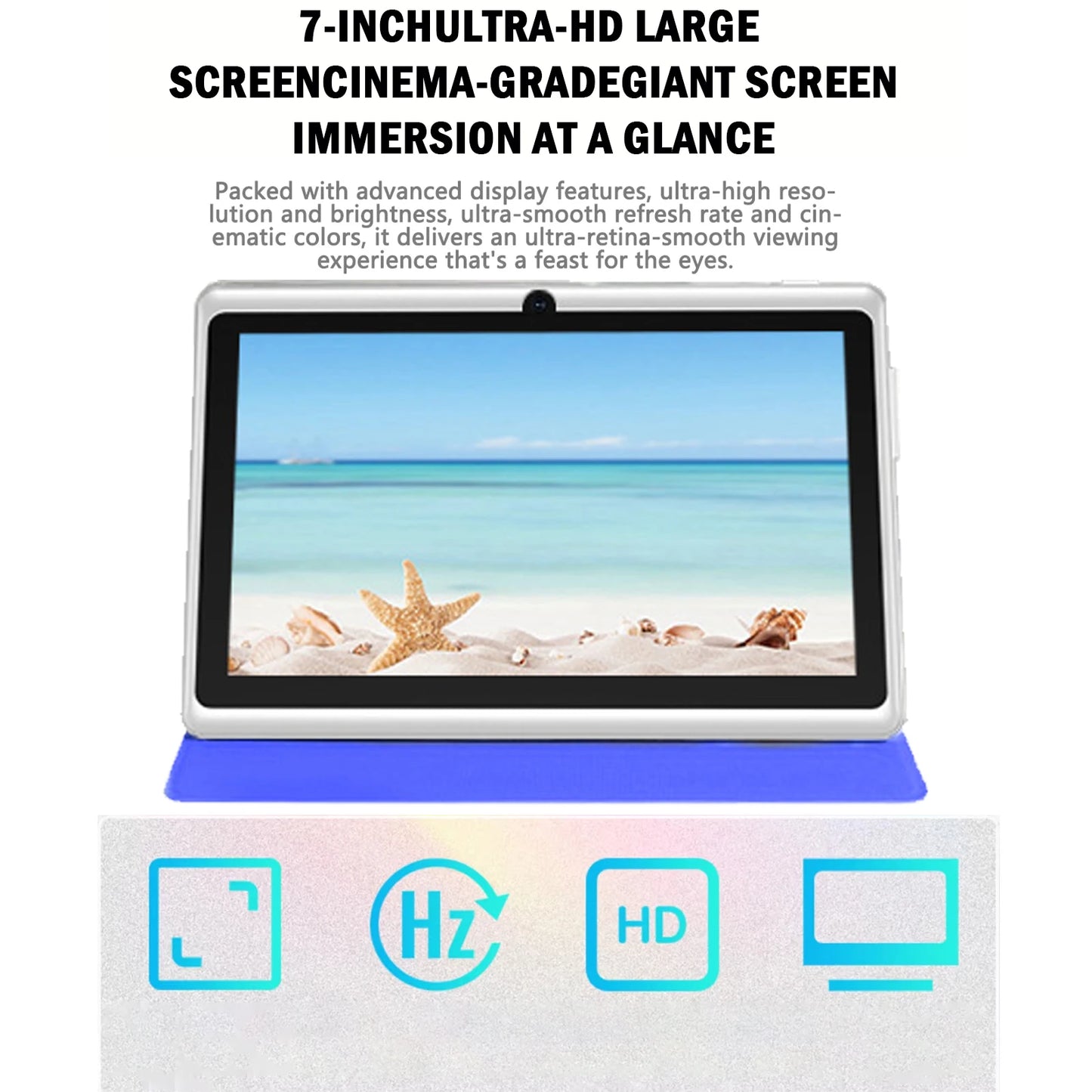 2026 Global Version 7 Inch 4G WiFi Kids' tablet Quad Core 2GB RAM 32GB ROM Dual Cameras Children's Gifts Tablets Android 11
