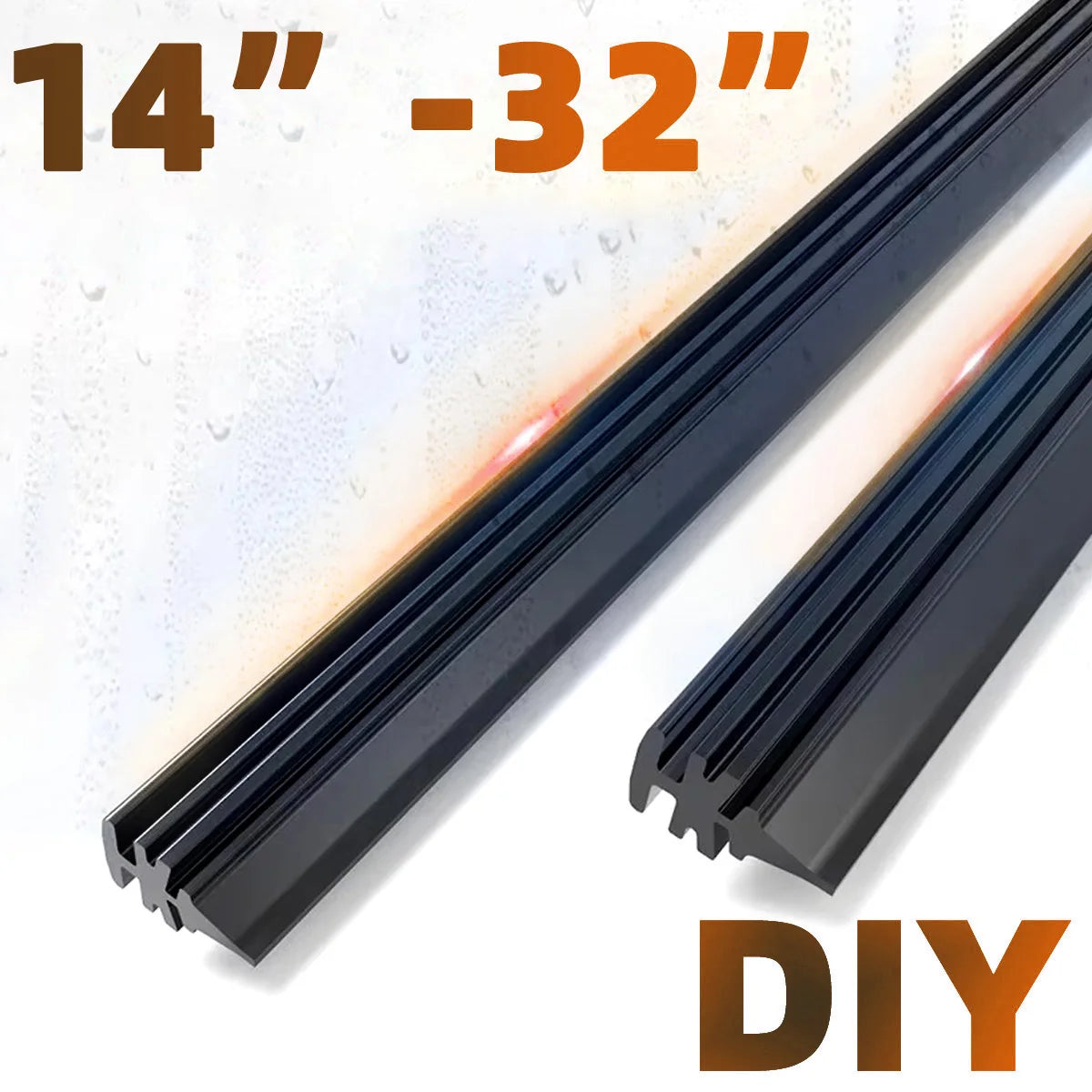 1PC Car Wiper Filler Strip Can Be Cut Boneless Universal Filler Strip 14"16"17"18"19"20'21"22"24"26"28"30"32"