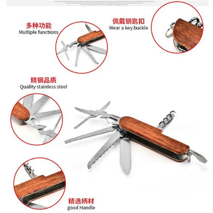 10 Pcs Pocket Knife Multi-tool Knives Father's Day Gifts for Men Wedding Groomsmen Gift Anniversary Gift
