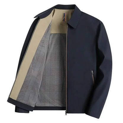 Smart Casual Men's Suit Jacket High Quality Outwear Coats Men Casual Waterproof Jackets Spring Autumn Solid Color Business Coat