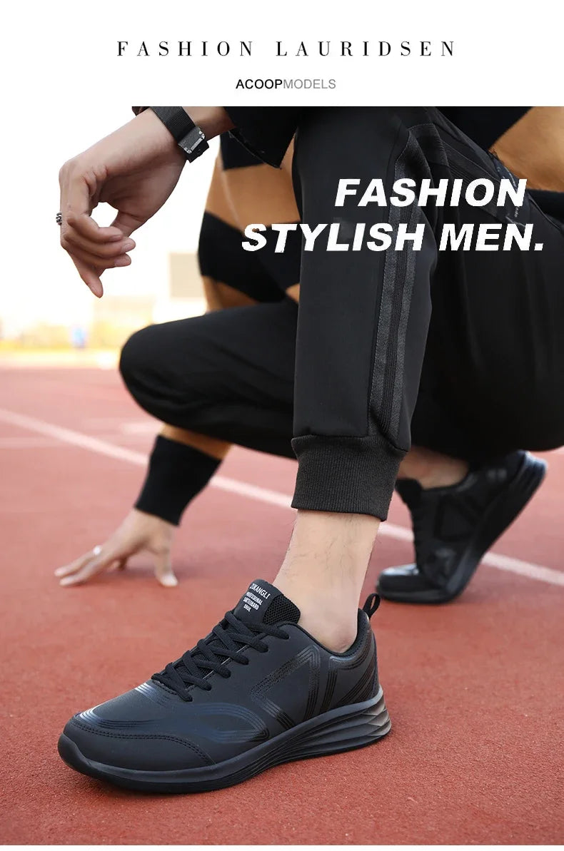 Black Sneakers Comfortable Sports Running Shoes For Men Tenis Masculinos Autumn Lightweight Casual Shoe Zapatillas Hombre