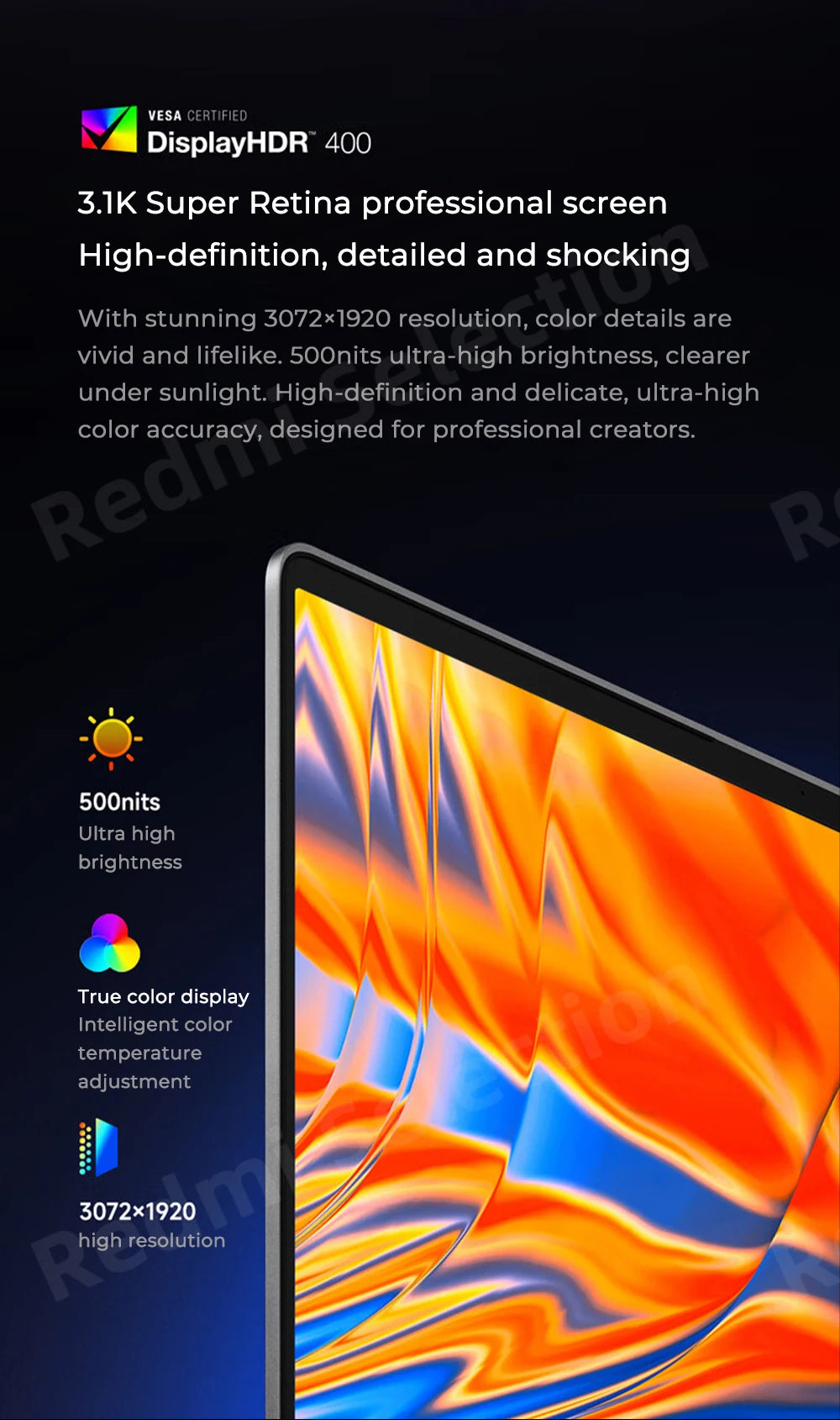 Xiaomi laptop RedmiBook Pro 16 2024 Core Ultra 5-125H/Ultra 7-155H ARC Graphics 32GB DDR5 1TB SSD 16-inch 3.1K 165hz Screen Pc