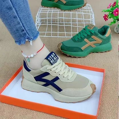 Sneakers Leather Platform Shoes New Fashion Women Leisure Light Anti-slip Green Running Luxury Shoe Fashion Designer Women Shoes