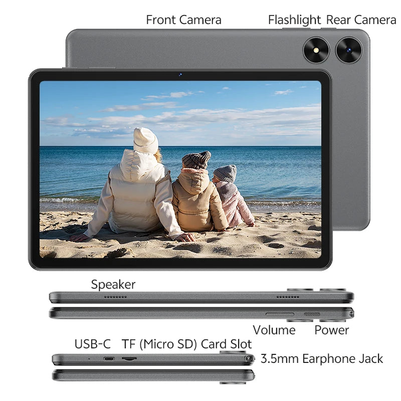 SVITOO Android 16 Tablet 2025 10.1 Inch Unisoc T7250 20GB RAM 128GB ROM 6 Hours Battery WiFi 5 GPS With Keyboard Mouse Case