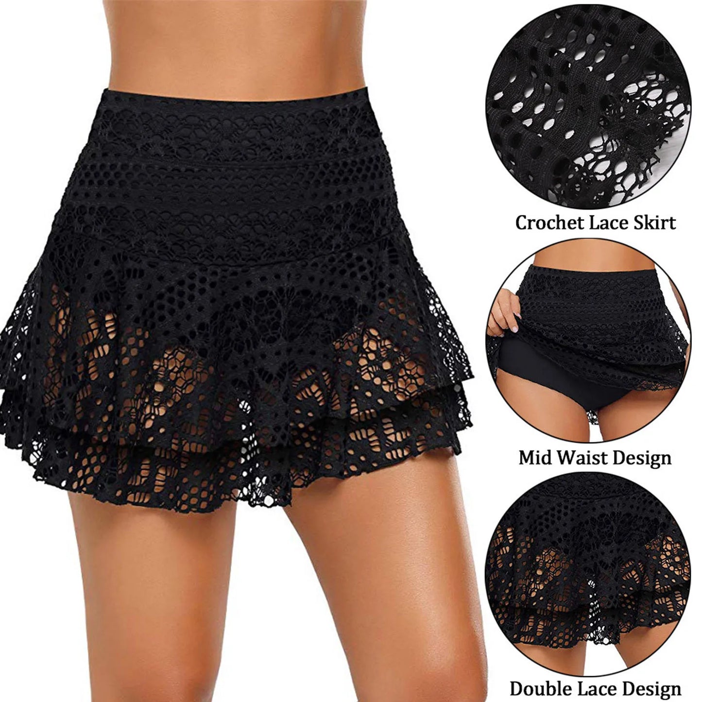 Girls Swimsuits 18-20 Swim Beach High Bottoms Bikini Shorts Running Women Waist Swimwear Postpartum Swimsuit Top