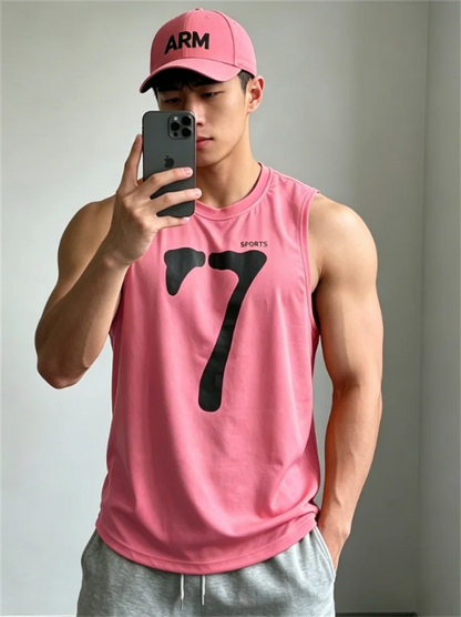 Running Tank Top Men Summer Sport Gym Vest Quick Dry Training Tanktop Workout Singlets Man Fitness Bodybuilding Sleeveless Shirt