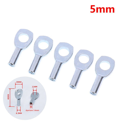 5PCS Gym Cable Steel Wire Rope Accessories for Cable Machine Fitness Equipment Exercise Metal Limit Ball Terminals Gasket