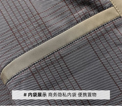 Smart Casual Men's Suit Jacket High Quality Outwear Coats Men Casual Waterproof Jackets Spring Autumn Solid Color Business Coat