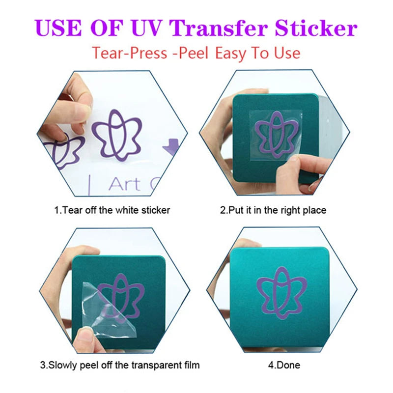 Father's Day UV DTF 3D DIY Cartoon Patter Transfer Sticker Wraps Cup High Quality Durable Waterproof Decals