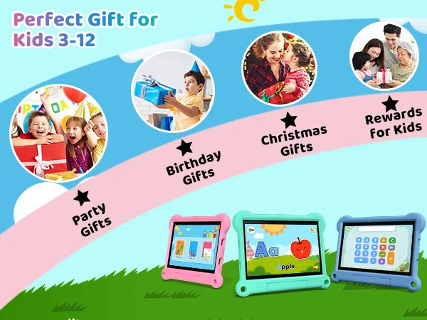 10-Inch Kids Tablet Adreamer KidsPad10Pro 4GB 64GB with Kids Education Software For Children Studying Kids-proof Case