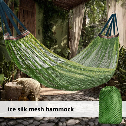 Camping Leisure Hammock, Sturdy Lightweight Outdoor Furniture, Relaxing Tree Swing for Garden Balcony Patio Camping Daily Use