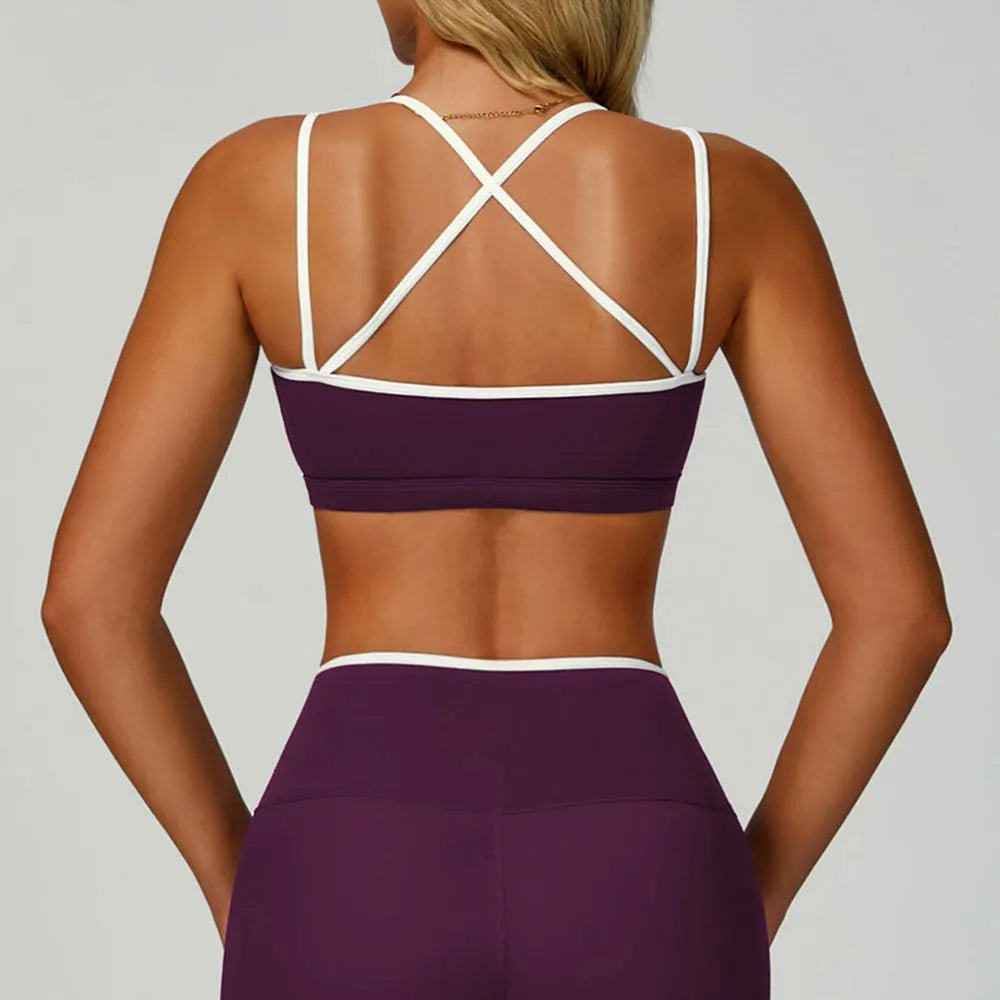 Shockproof Push Up Seamless Yoga Bra