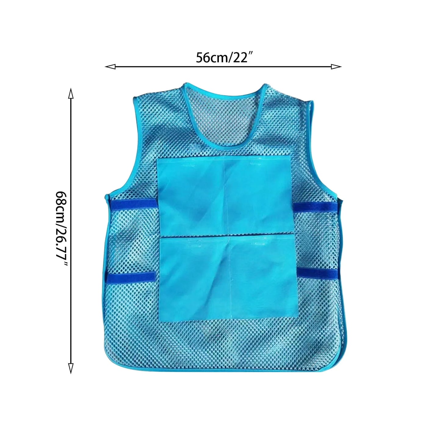 Cooling Cycling Vest with 8 Ice Packs,Summer Thin Mesh Vest Jacket,  Outdoor Ice Cooling Vest, Heatstroke Prevention Safety Vest