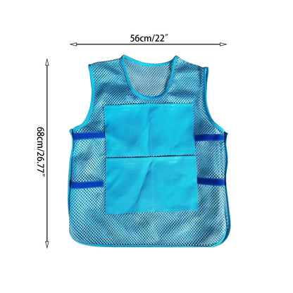 Cooling Cycling Vest with 8 Ice Packs,Summer Thin Mesh Vest Jacket,  Outdoor Ice Cooling Vest, Heatstroke Prevention Safety Vest