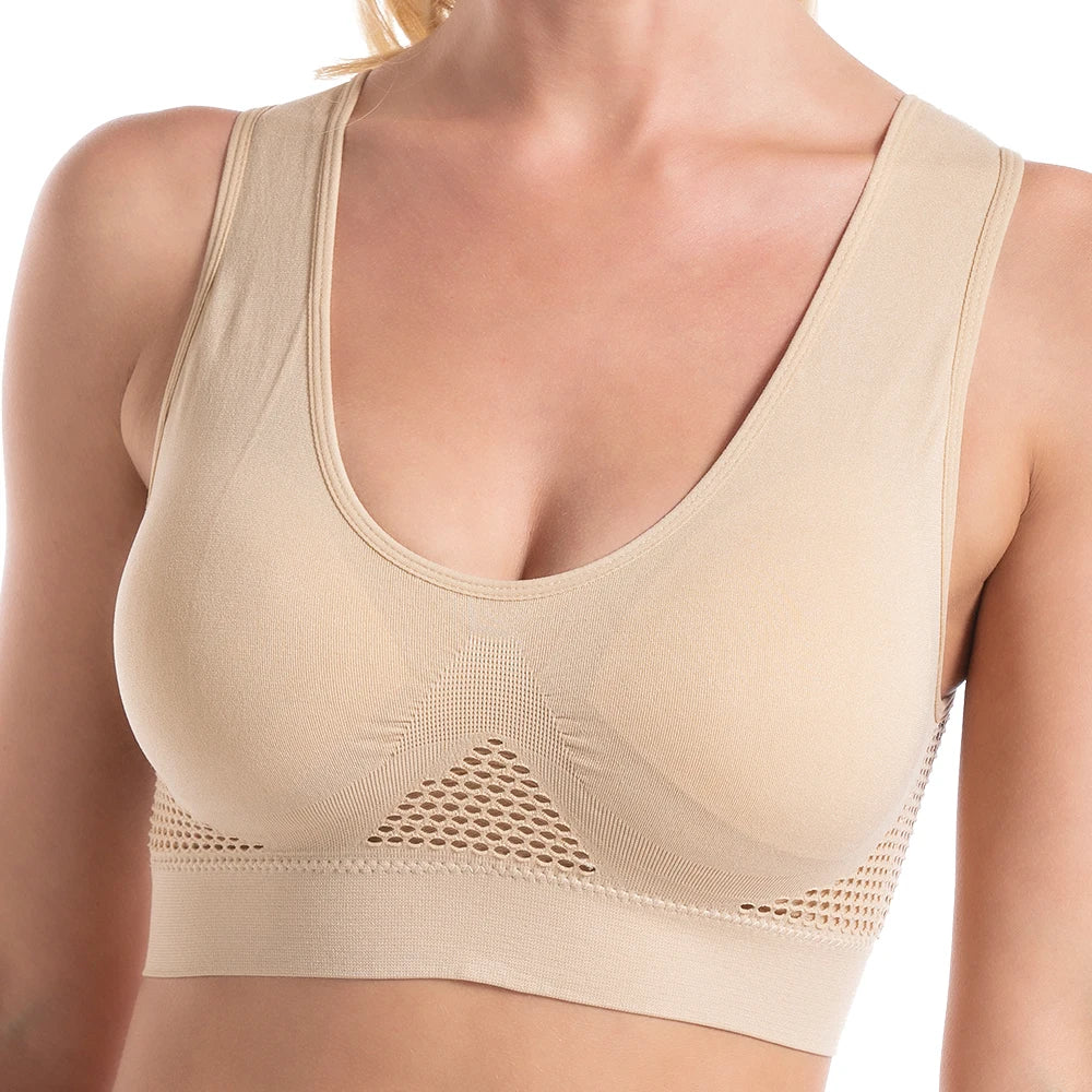 Plus Size Seamless Backless Push Up Bra