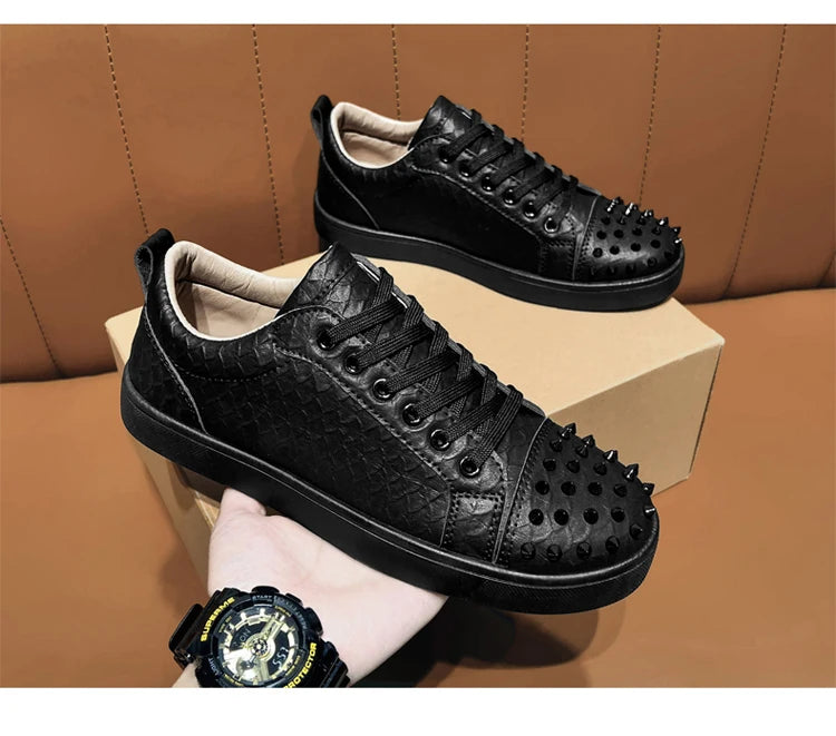 Comfortable Breathable Studded Sneakers for Men Women Casual Sports Shoes Fashion Lightweight Walking Shoes