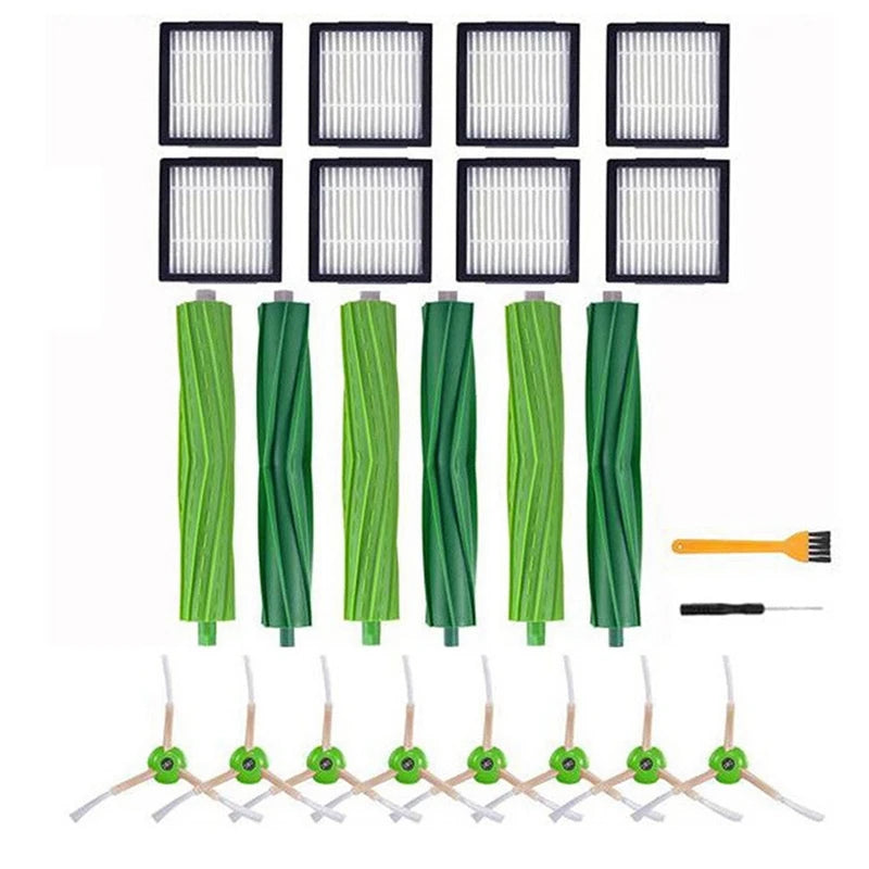 Hepa Filter Brush Roll for iRobot Roomba I7 E5 E6 I3 Series Robot Vacuum Cleaner Accessories Hepa Filter Side Brush Mop Cloths