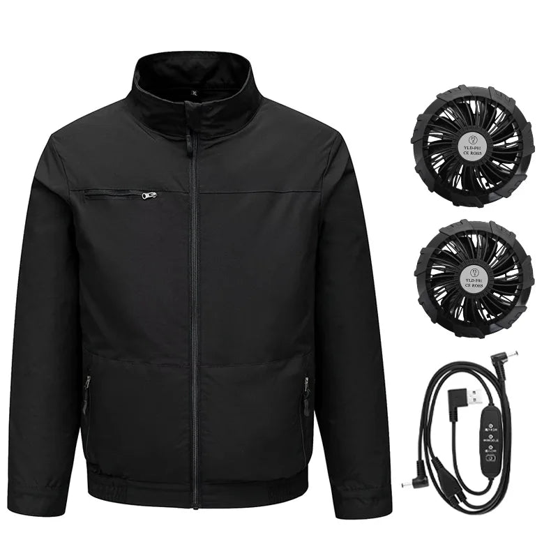Summer Smart Air Conditioned Jacket Men's Workwear Uniform Fan Clothing Outdoor Heatstroke Prevention Labor Protection Clothes