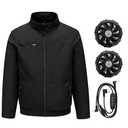 Summer Smart Air Conditioned Jacket Men's Workwear Uniform Fan Clothing Outdoor Heatstroke Prevention Labor Protection Clothes