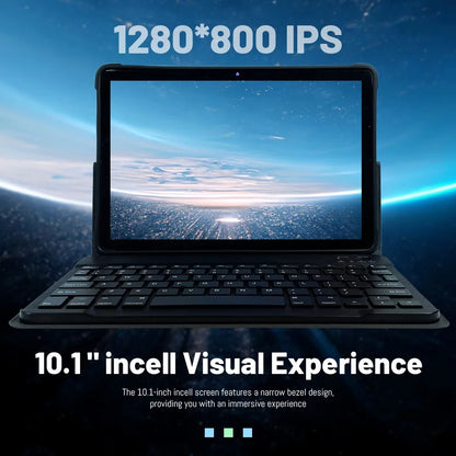 New 10.1 Inch Android 15 Tablet PC 12GB RAM 512GB ROM WiFi Bluetooth 7000mAh Battery HD Touch Screen With Free BT Keyboard CASE