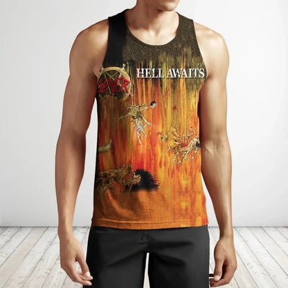 Slayer Rock Band 3D Print Tank Tops Men's Women Streetwear Hip Hop Oversized Fitness Gym Vest Sport Sleeveless Tops Men Clothing