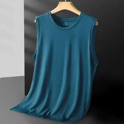 Men's Ice Silk Mesh Tank Tops Gym Stringer Transparent Bodybuilding Sleeveless Shirt Fitness Vest Male mesh Muscle Singlets