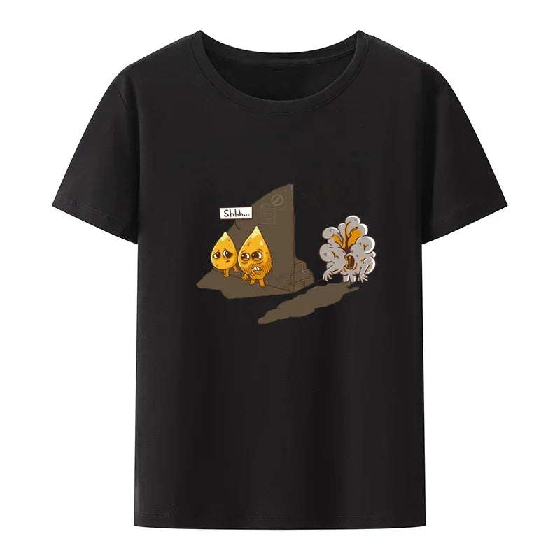 Funny The Last Sofas Print T-shirt Novelty Clothing Tops Leisure Style Camiseta Men Clothing Graphic T Shirts Harajuku Y2k