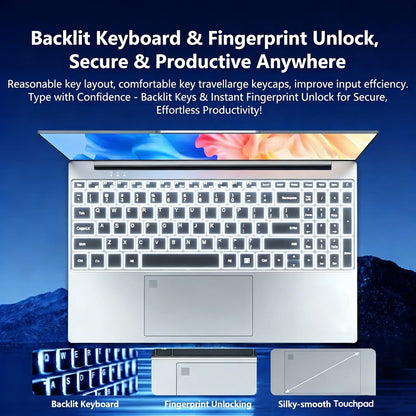 Portable 15.6" notebook PC w/ Intel Core i9-9900, 16GB RAM & 1TB SSD. Runs Windows 11 Pro. Fast, reliable & lightweight—ideal